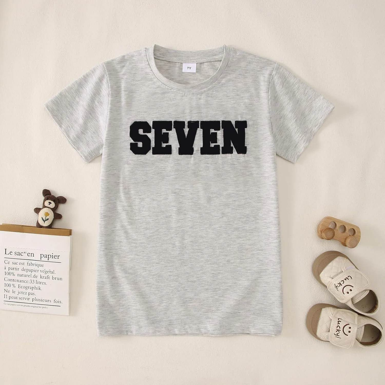 تی‌شرت‌های گلدوزی شده پسرانه BOUTIKOME مناسب تولد کودکان ۱ تا ۱۰ سال