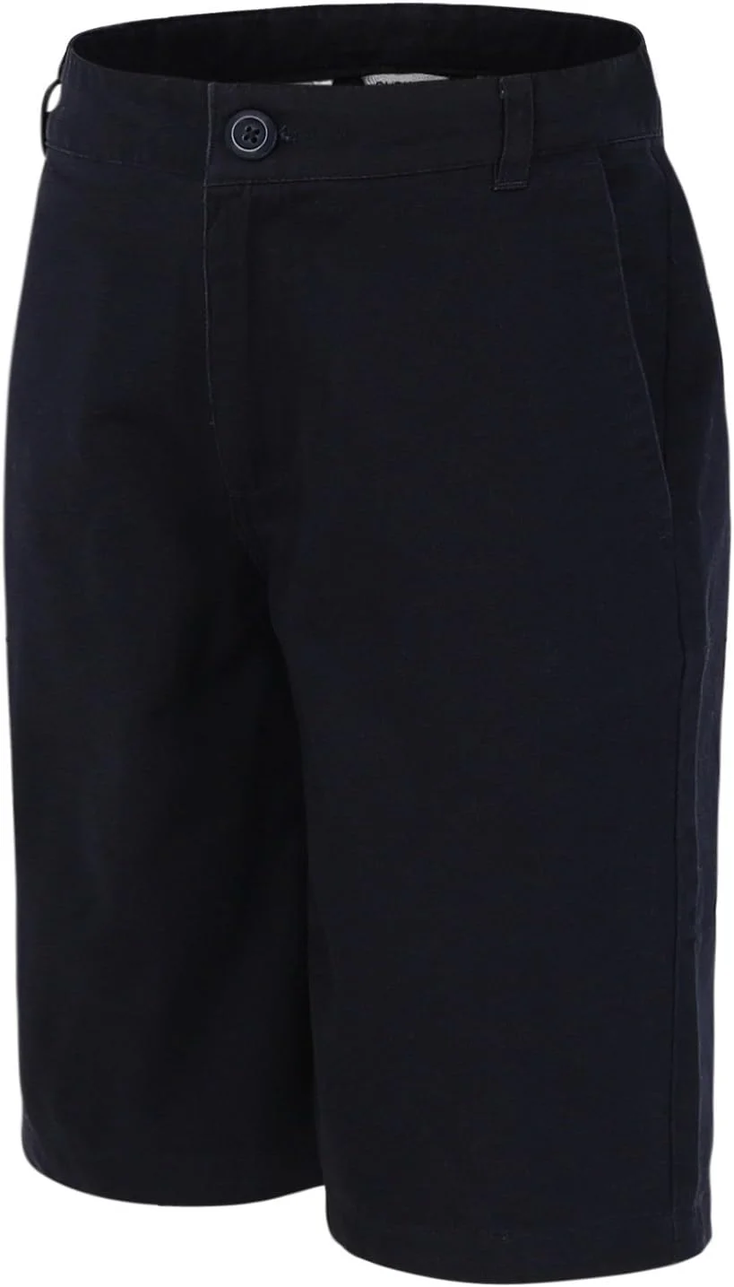 شلوارک برمودا کتان مدرسه ای پسرانه BIENZOE با جلوی صاف