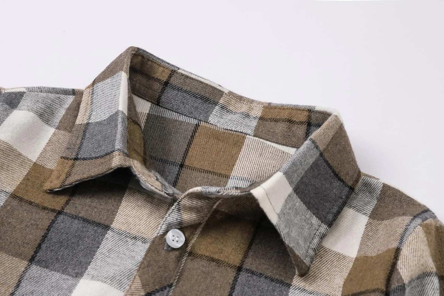 پیراهن فلانل چهارخانه آستین بلند پسرانه