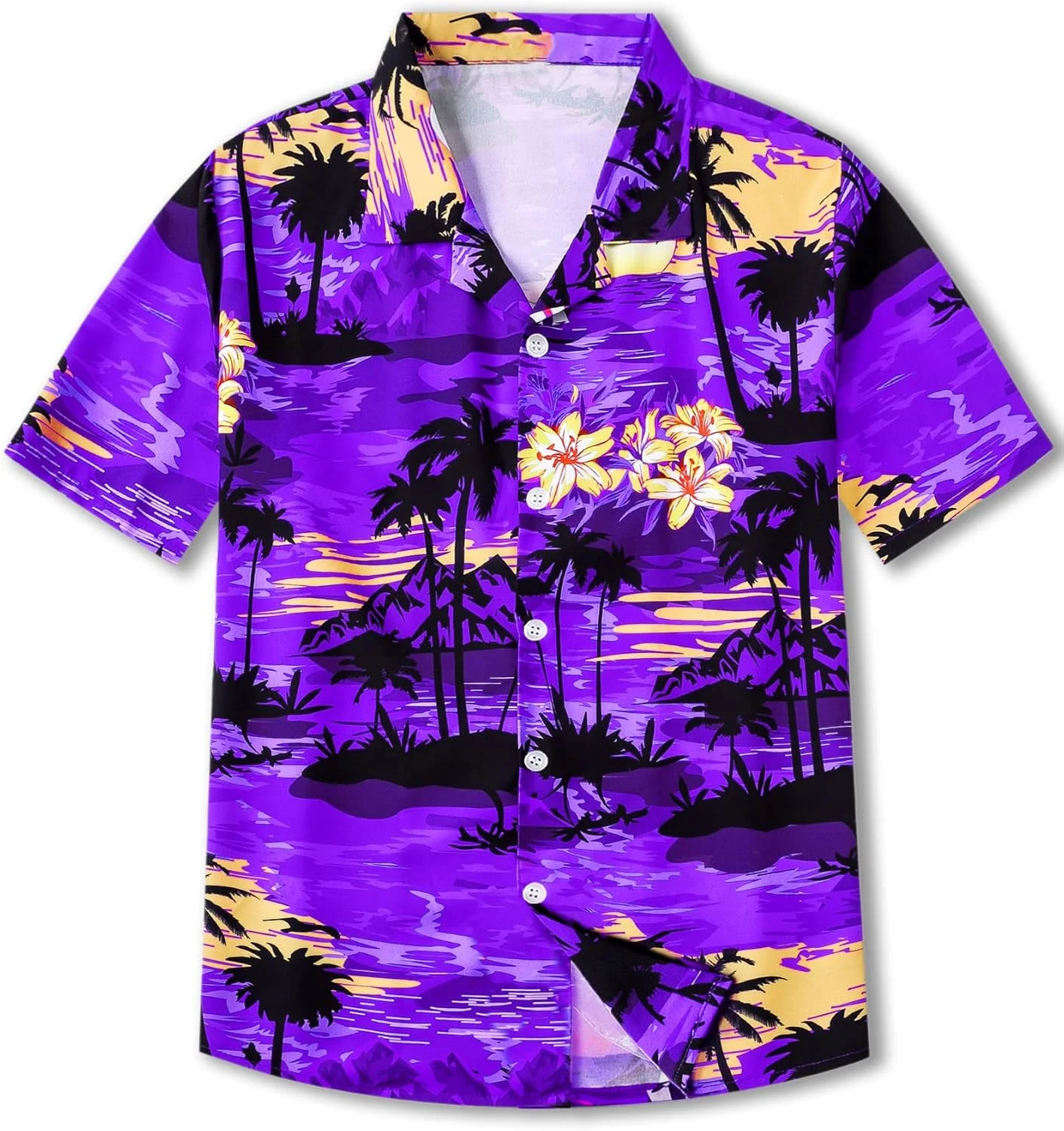 پیراهن فلانل چهارخانه پسرانه، تی شرت آستین بلند دکمه دار غیر رسمی مد روز