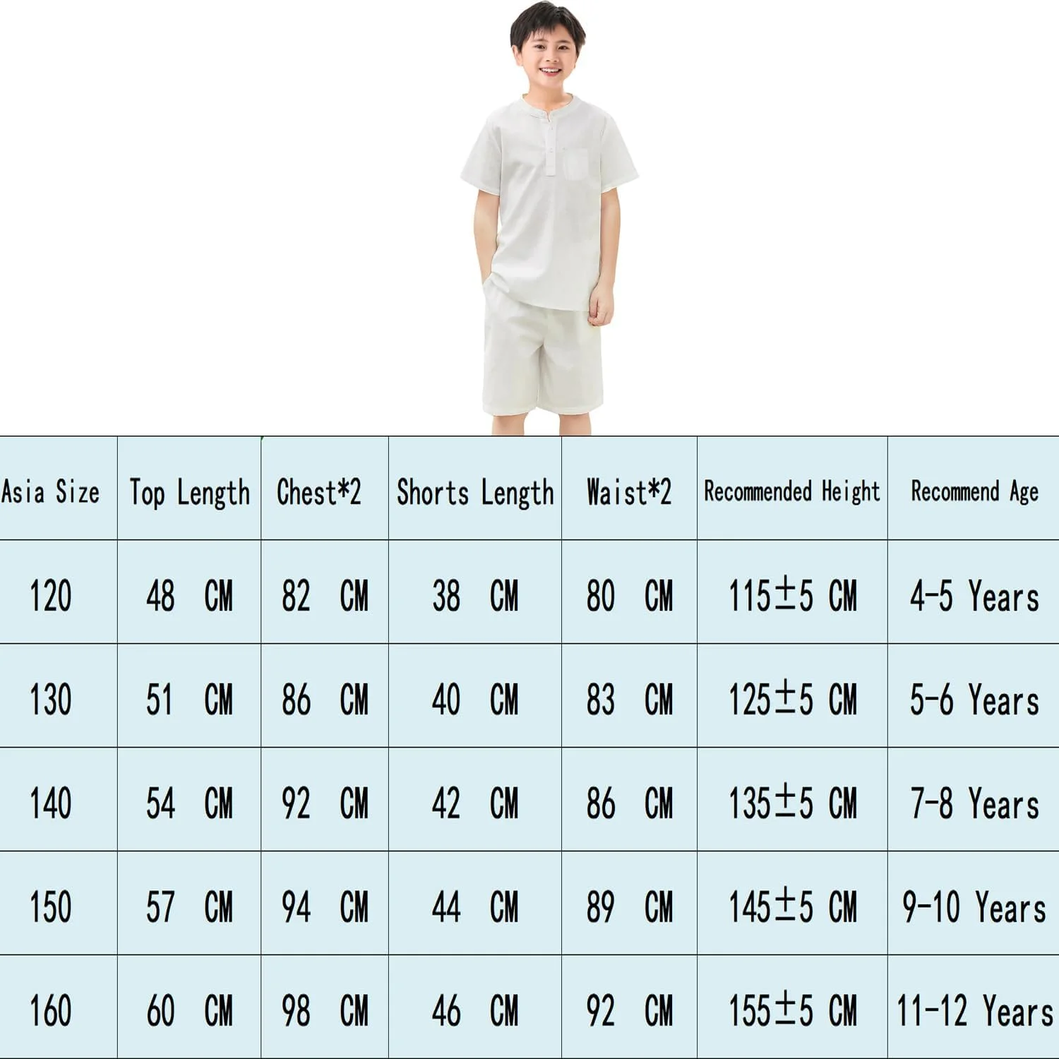 ست دو تکه پسرانه شامل تیشرت یقه هنلی آستین کوتاه و شلوارک، مناسب برای تابستان
