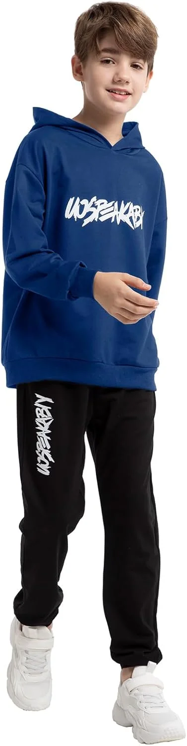 ست هودی و شلوار ورزشی پسرانه، مناسب برای 2 تا 17 سال