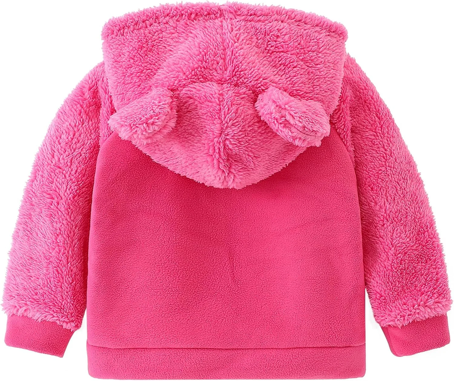 هودی گرم پشمی با طرح گوش خرسی AMIYAN، ژاکت سبک زیپ‌دار و لباس بیرونی برای پسران خردسال