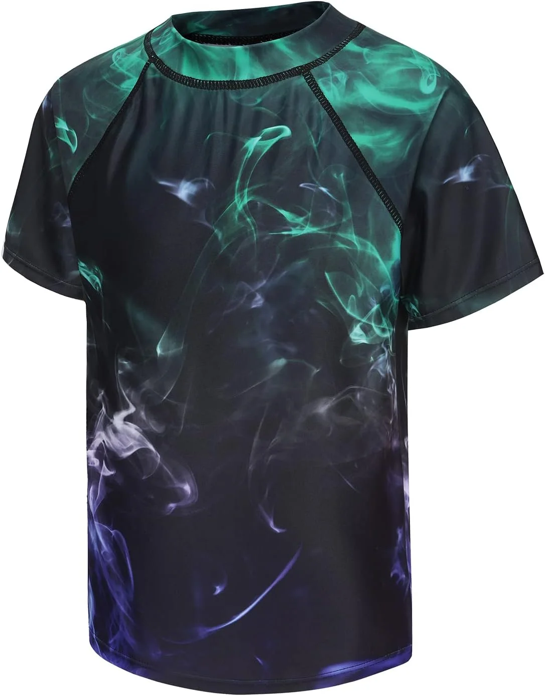 تاپ شنا آستین بلند پسرانه لباس شنا یک تکه محافظ بثورات پسرانه جلیقه شنا مناسب سنین 5 تا 14 سال