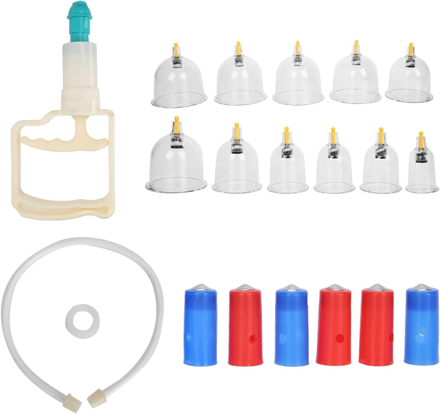 مجموعه ماساژ مکش خلاء ABHJKLM، ست حرفه ای حجامت سنتی، فنجان ضد سلولیت برای تسکین درد مفاصل و ضد چروک مجموعه ماساژ مکش خلاء ABHJKLM، ست حرفه ای حجامت سنتی، فنجان ضد سلولیت برای تسکین درد مفاصل و ضد چروک