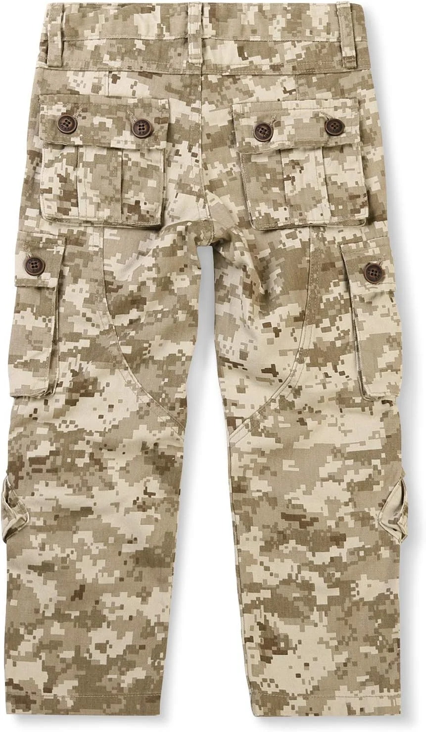 شلوار کارگو پسرانه Aeslech، دارای 8 جیب، مناسب برای گردش های غیر رسمی و پیاده روی در فضای باز شلوار کارگو پسرانه Aeslech، دارای 8 جیب، مناسب برای گردش های غیر رسمی و پیاده روی در فضای باز