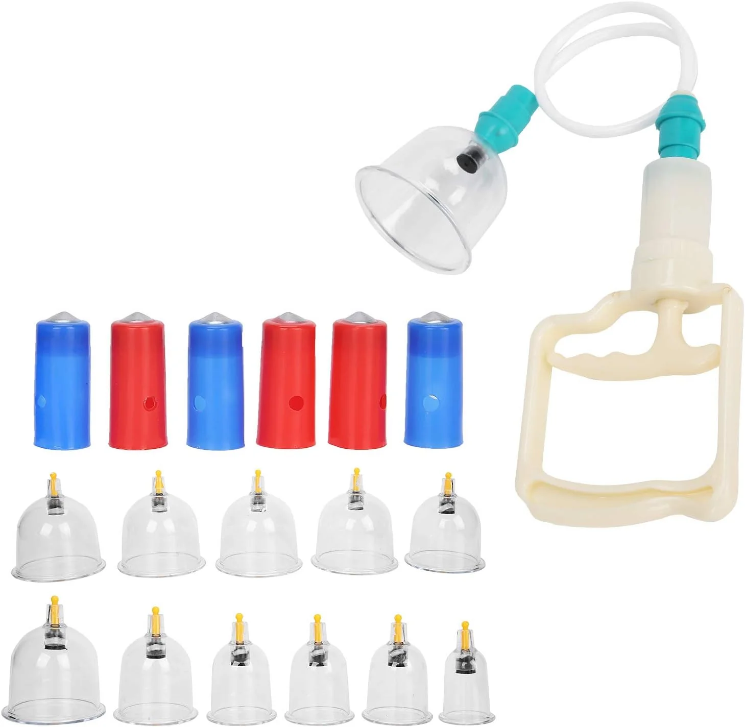 مجموعه ماساژ مکش خلاء ABHJKLM، ست حرفه ای حجامت سنتی، فنجان ضد سلولیت برای تسکین درد مفاصل و ضد چروک