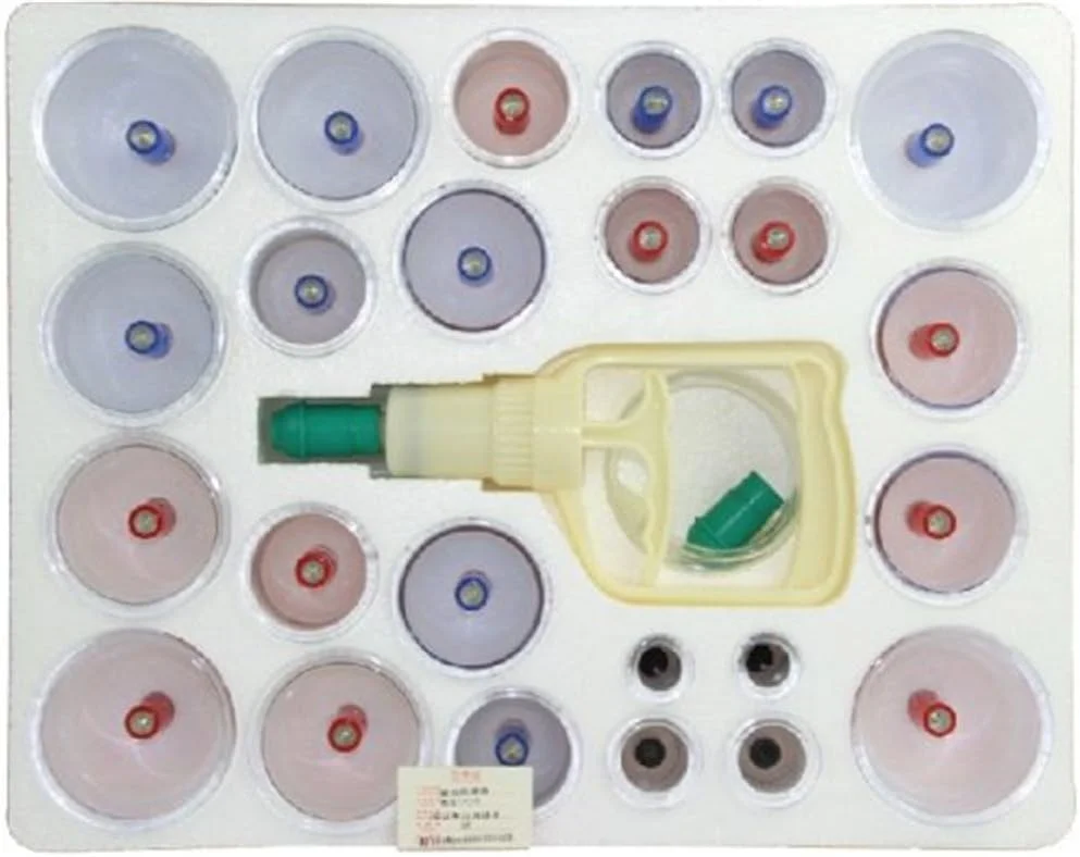 مجموعه ۲۴ عددی حجامت طبی سنتی چینی Kangzhu با مکش و طب سوزنی