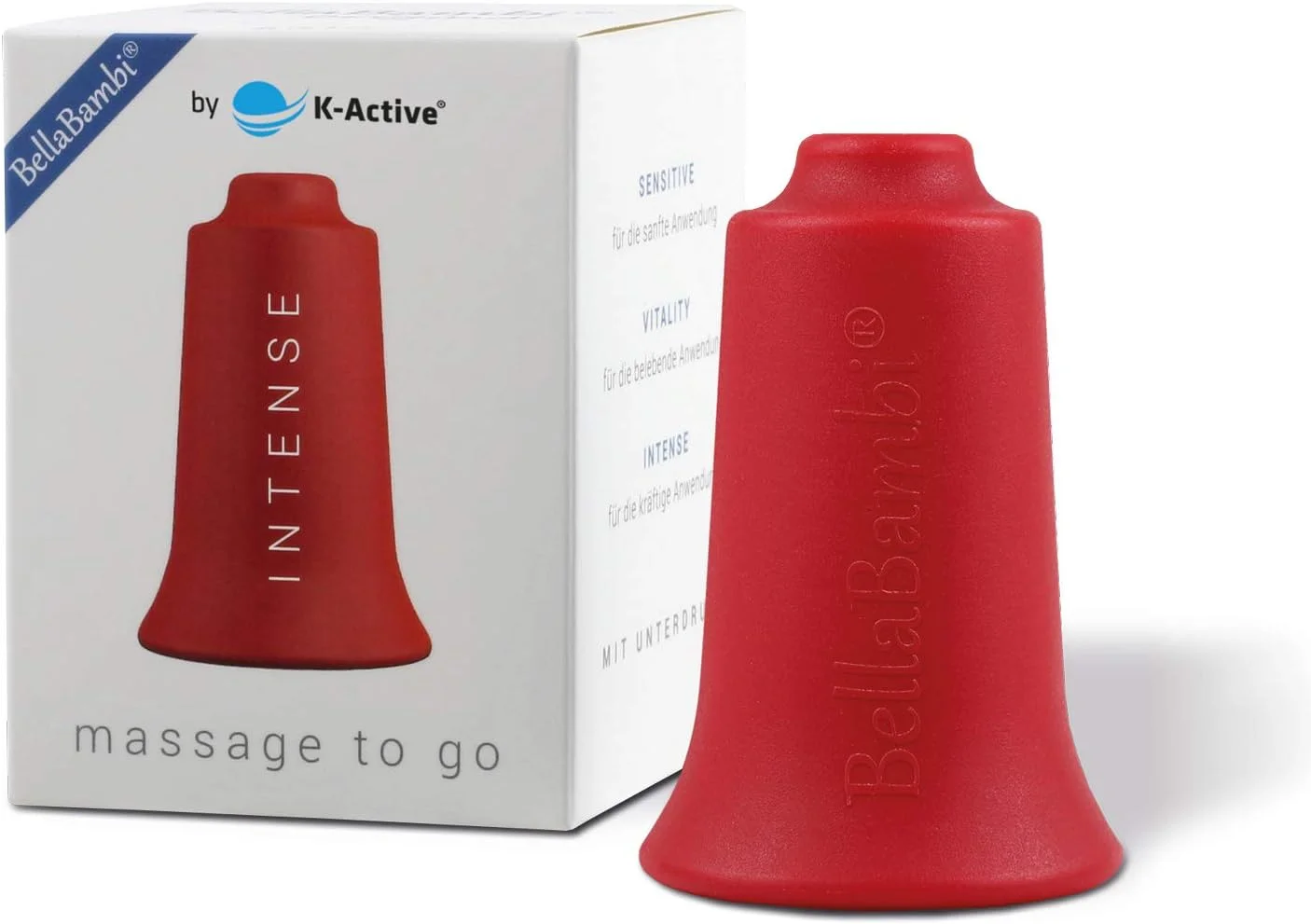 لیوان حجامت BellaBambi® مدل Vitality اورجینال K-Active برای ماساژ با فشار منفی (قرمز، 2 سانتی متر) لیوان حجامت BellaBambi® مدل Vitality اورجینال K-Active برای ماساژ با فشار منفی (قرمز، 2 سانتی متر)