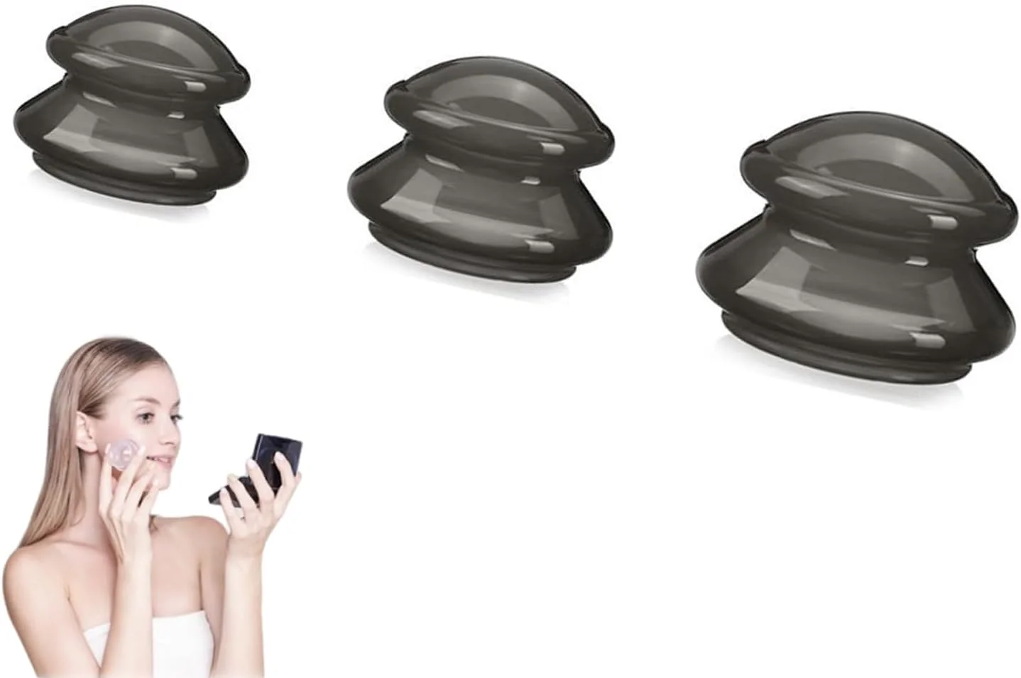 مجموعه حجامت درمانی، 3 فنجان ماساژ ضد سلولیت، مجموعه های حجامت درمانی طب سوزنی قابل حمل، فنجان حجامت سیلیکونی، برای تسکین درد عضلات و مفاصل فیزیوتراپی (مشکی) مجموعه حجامت درمانی، 3 فنجان ماساژ ضد سلولیت، مجموعه های حجامت درمانی طب سوزنی قابل حمل، فنجان حجامت سیلیکونی، برای تسکین درد عضلات و مفاصل فیزیوتراپی (مشکی)