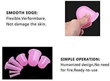 ست ۷ عددی ماساژ ضد سلولیت با فنجان برای خانواده، فنجان های ماساژ خلاء سیلیکونی، کیت فنجان چینی برای ماساژ بدن و صورت برای استفاده خانگی بزرگسالان برای پاها، صورت، چشم ها، گردن