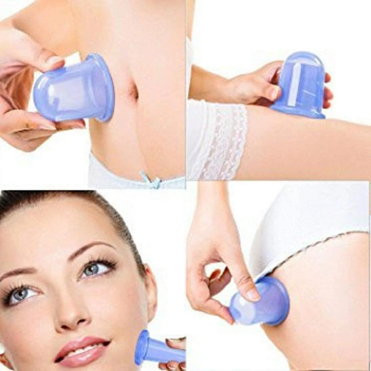 لیوان ضد سلولیت، ست حجامت سیلیکونی، رولر ضد سلولیت، ماساژور سلولیت، ست کامل درمان حجامت، مناسب برای باسن، شکم، بازوها، پاها و غیره، افزایش گردش خون، سفت کردن پوست