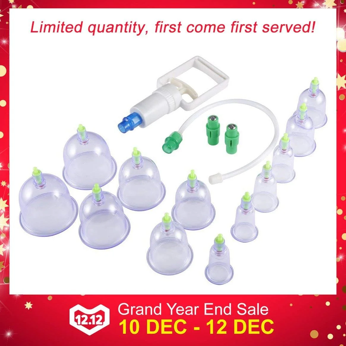 مجموعه 12 عددی فنجان حجامت طبی بدن، ماساژ و ریلکسیشن