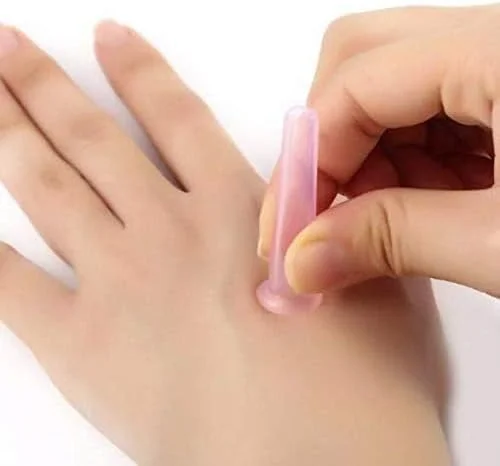 مجموعه ۴ عددی لیوان های ماساژ صورت صورتی، لیوان های سیلیکونی وکیوم ضد سلولیت برای ماساژ صورت و چشم (2 کوچک + 2 بزرگ)، ابزار ماساژ، مراقبت بهداشتی