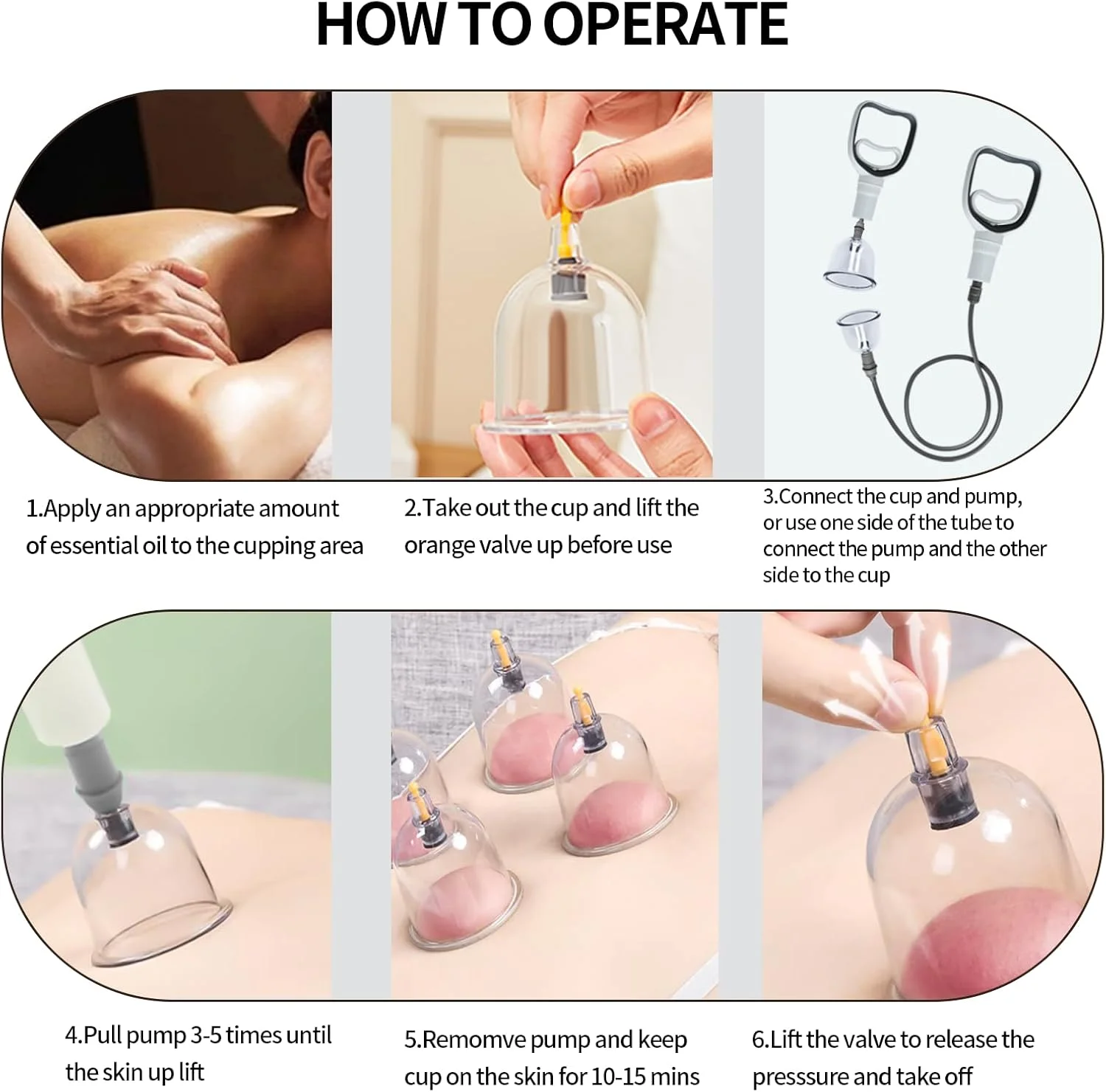 مجموعه بادکش Cupluw، مجموعه 24 عددی بادکش برای ماساژ درمانی، مجموعه بادکش درمانی چینی با آهنربا، مجموعه بادکش حرفه ای خلاء برای کاهش سلولیت و تسکین درد عضلات به همراه پمپ دستی مجموعه بادکش Cupluw، مجموعه 24 عددی بادکش برای ماساژ درمانی، مجموعه بادکش درمانی چینی با آهنربا، مجموعه بادکش حرفه ای خلاء برای کاهش سلولیت و تسکین درد عضلات به همراه پمپ دستی