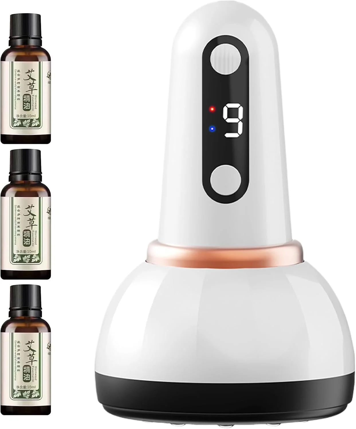 دستگاه کاپینگ، ماساژور کاپینگ خلاء برقی - ابزار خراش ویبره 9 حالته برای مردان، زنان، گردن، شانه، شکم، ران، باسن