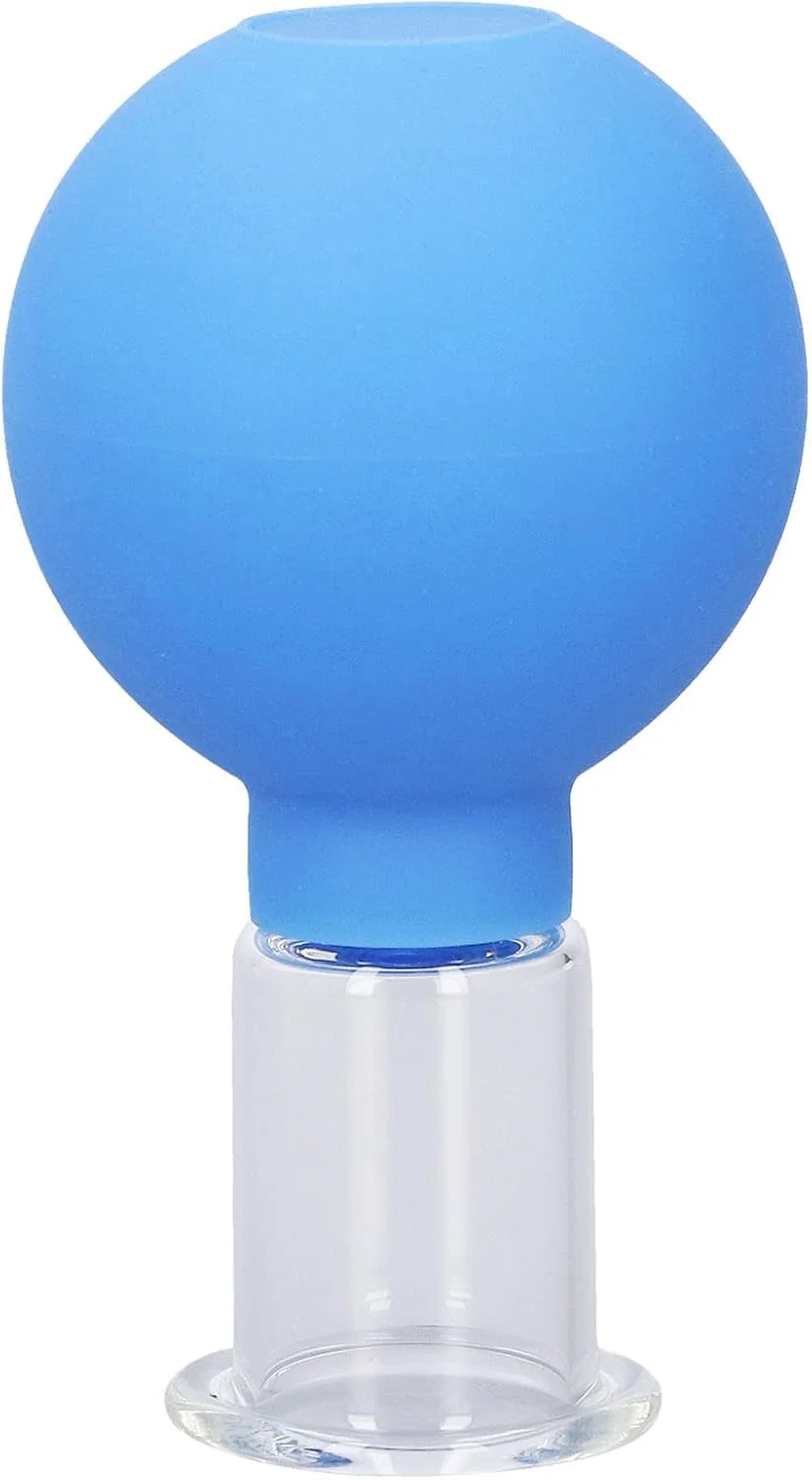 لیوان حجامت صورت، تخلیه خلاء انعطاف پذیر برای مراقبت از زیبایی آبی شماره 3 تک