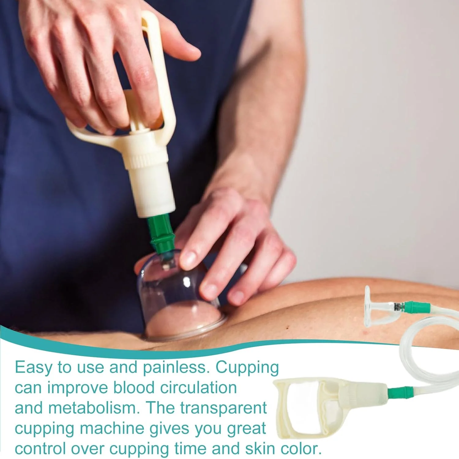 لیوان حجامت با پمپ خلاء، 12 عدد لیوان حجامت سنتی چینی برای صورت و کل بدن، ماساژ خوددرمانی