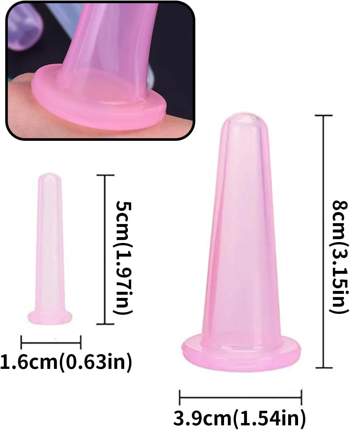 ست کاپینگ صورت، ست ۴ عددی کاپینگ سیلیکونی صورت، فنجان ماساژ خلاء، ست کاپینگ صورت، فنجان کاپینگ بدن، قوطی های خلاء، ماساژور ضد سلولیت