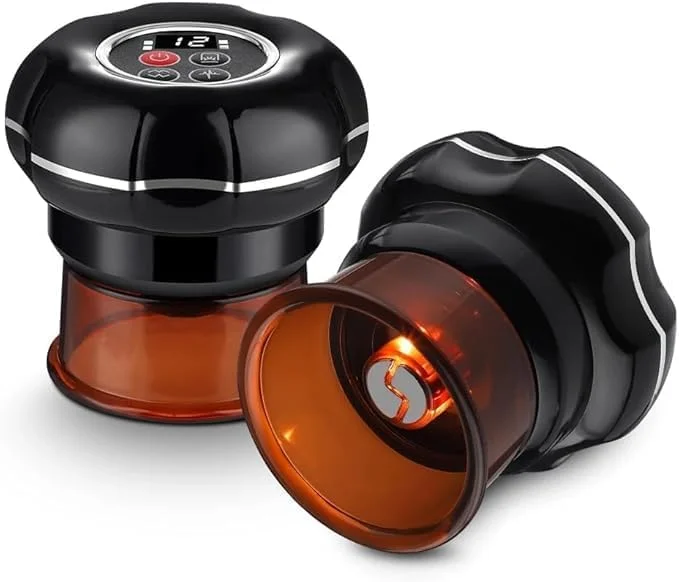 مجموعه ظروف ماساژ حجامت | مکش خلاء و گرما درمانی | تسکین درد، آرامش عضلات و بهبود گردش خون | ایده آل برای استفاده در منزل و اسپا