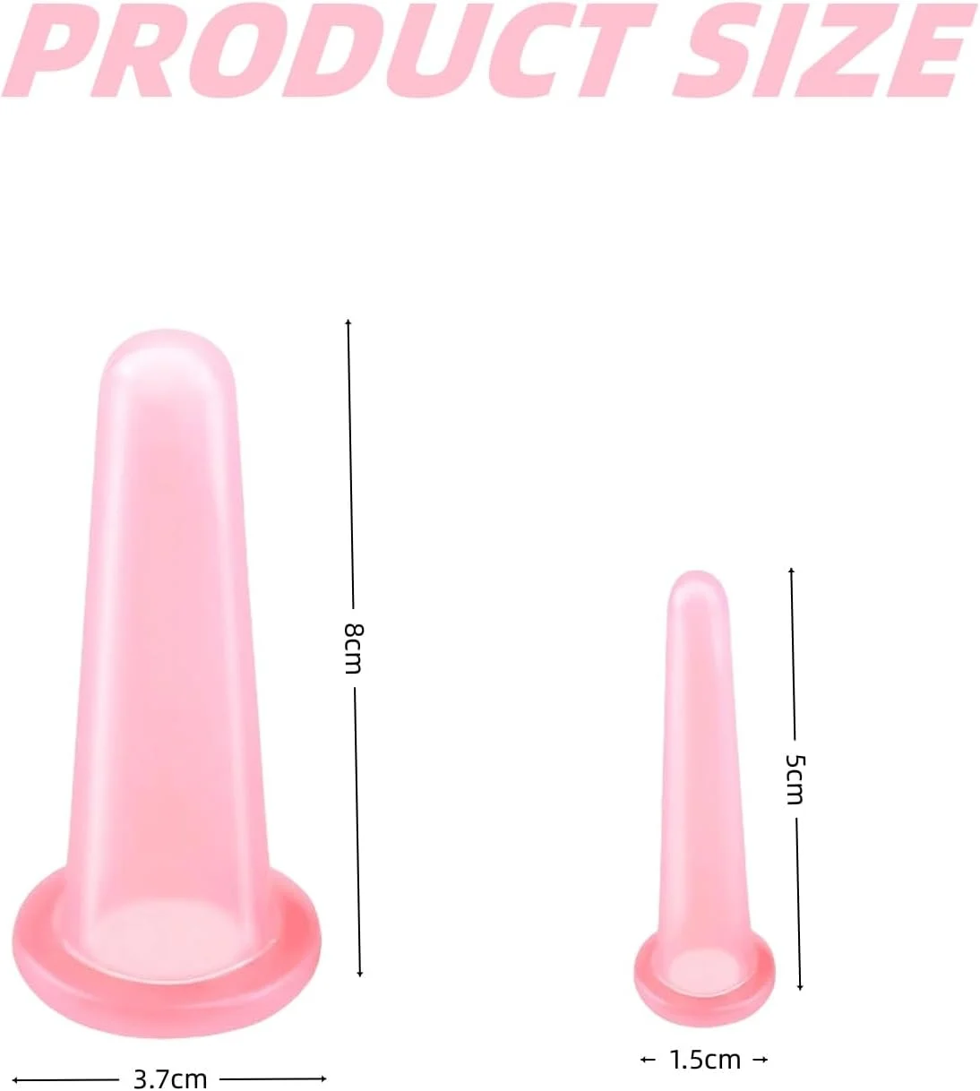 مجموعه ۴ عددی کاپینگ صورت، مجموعه کاپینگ سیلیکونی صورت، ماساژور ضد سلولیت صورت، کیت فنجان ماساژ خلاء صورتی برای مراقبت از صورت، بدن، گردن و چشم