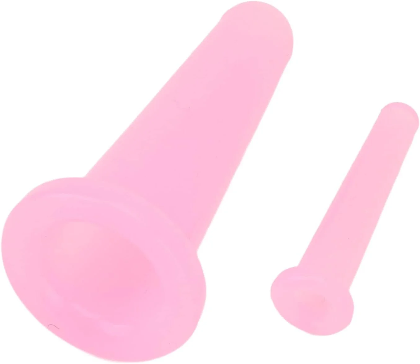 ست کاپینگ صورت، فنجان های ماساژ مکش خلاء صورت، ست کاپینگ مکش خلاء، سیلیکونی نرم کوچک قابل حمل شفاف (صورتی)