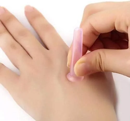 مجموعه ۴ عددی کاپینگ صورت، مجموعه صورتی رنگ تراپی کاپینگ صورت، کاپ های سیلیکونی وکیوم ضد سلولیت برای ماساژ صورت و چشم (۲ کوچک + ۲ بزرگ)