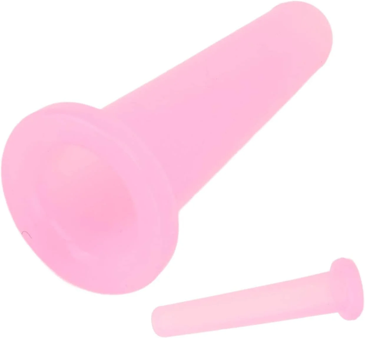 ست کاپینگ صورت، فنجان های ماساژ مکش خلاء صورت، ست کاپینگ مکش خلاء، سیلیکونی نرم کوچک قابل حمل شفاف (صورتی)