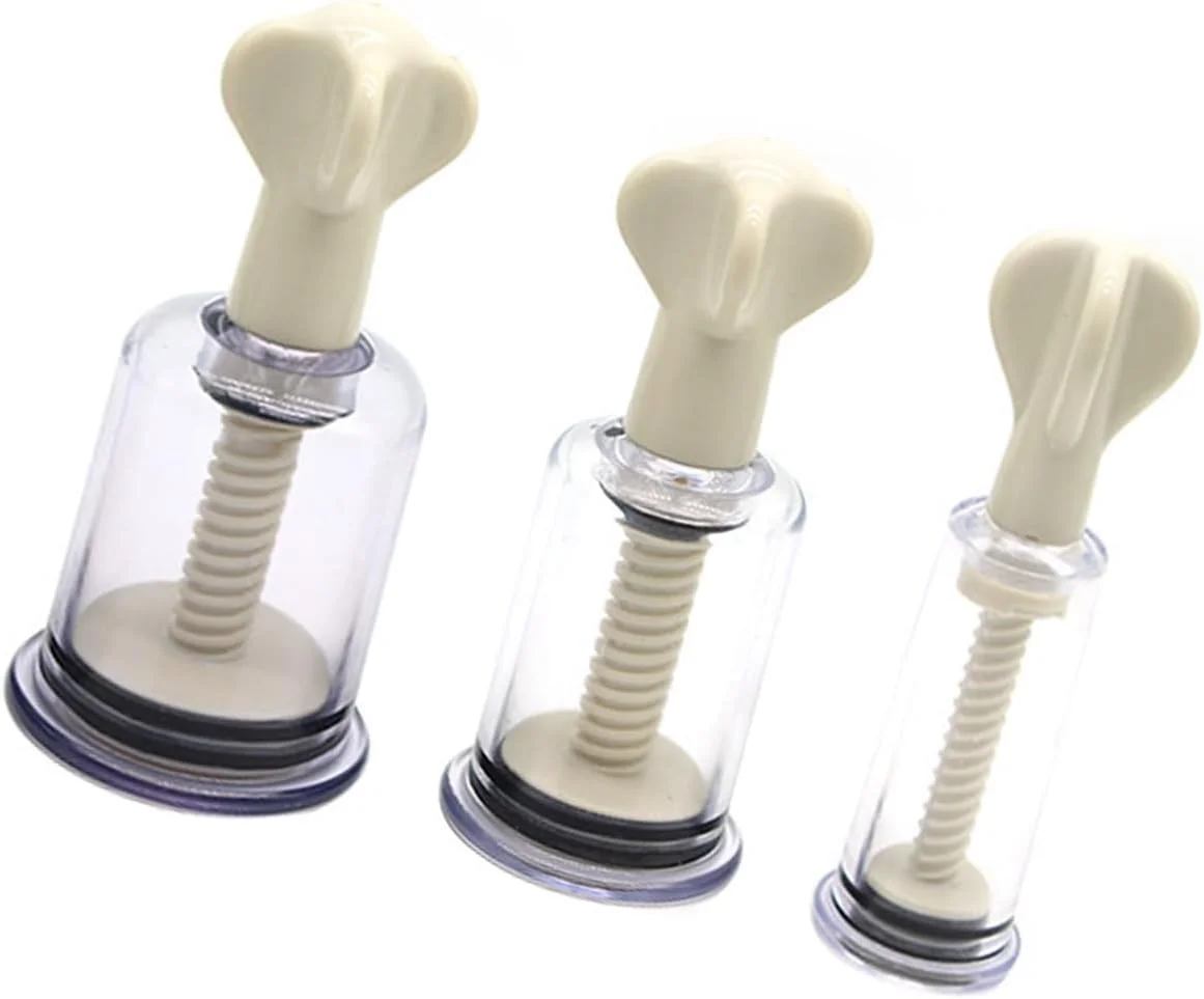 مجموعه حجامت، مکنده، مجموعه 2 عددی درمان حجامت، حجامت مکش پیچشی خلاء، درمان حجامت خلاء، برای تسکین درد و آرامش (بژ، L*2+S*1)