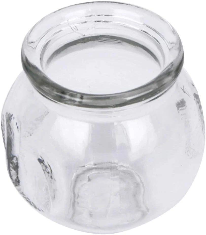 ست ۶ عددی لیوان حجامت شیشه ای، شیشه ضخیم با دستگیره انگشتی، لوازم ماساژ چینی، ۶X۵X۵CM