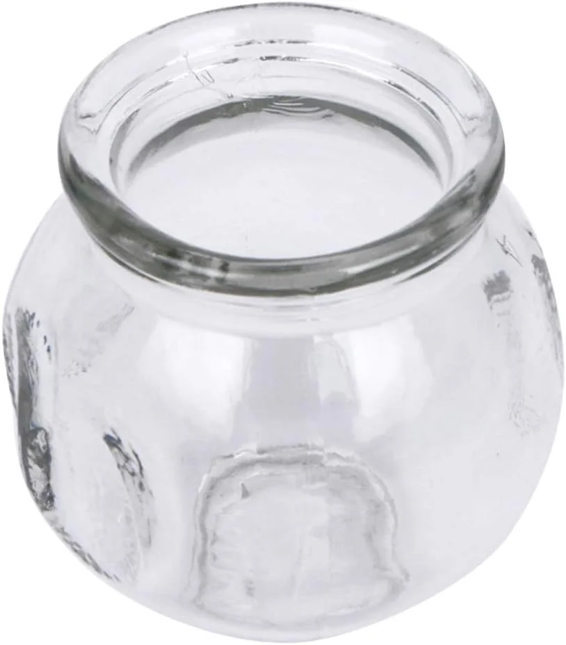 ست ۶ عددی لیوان حجامت شیشه ای، شیشه ضخیم با دستگیره انگشتی، لوازم ماساژ چینی، 4.8X4.8X4.8 سانتی متر