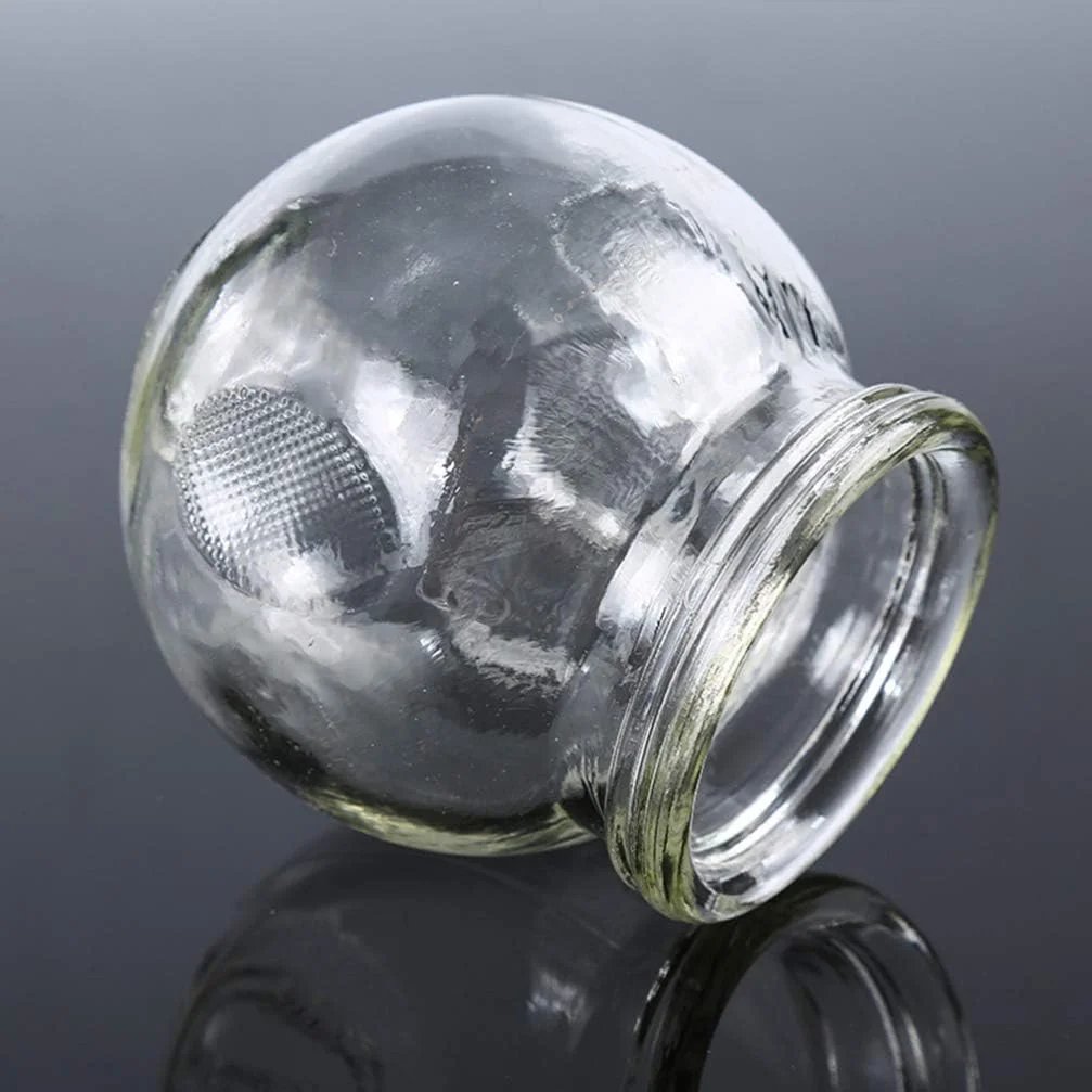 ست ۶ عددی لیوان حجامت شیشه ای، شیشه ضخیم با دستگیره انگشتی، لوازم ماساژ چینی، 4.8X4.8X4.8 سانتی متر