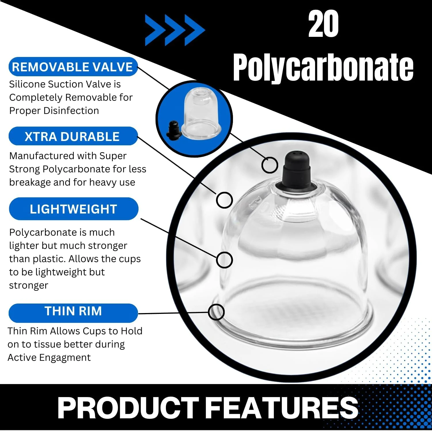 ست ۲۰ عددی کاپینگ پلی کربنات حرفه ای چینی با تفنگ پمپ، لوله اکستنشن و سر سیلیکونی (20Chinese)