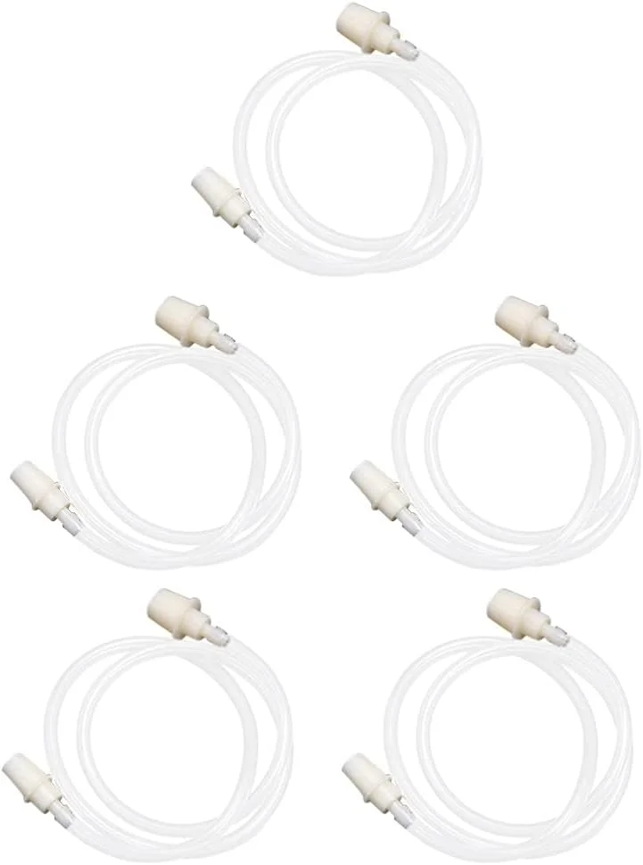 ۵ عدد لوله اتصال تراپی حجامت، شلنگ اتصال قابل استفاده مجدد برای ست حجامت، سفید