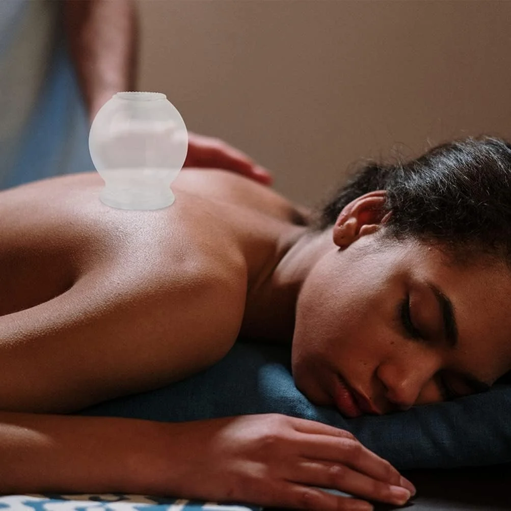 مجموعه ۷ عددی لیوان حجامت شیشه ای، تجهیزات حرفه ای حجامت خلاء چینی برای ماساژ حجامت سلولیت و تسکین درد کمر، مدل تصادفی