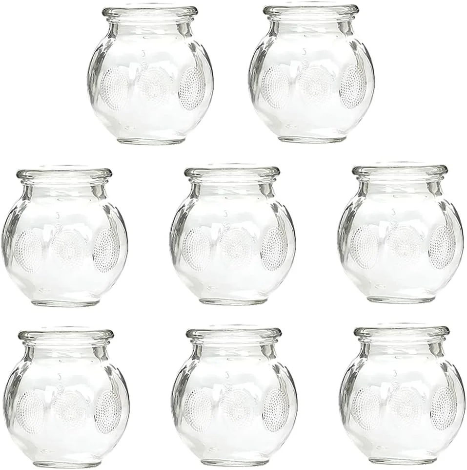 مجموعه ۸ عددی لیوان حجامت شیشه ای، بسته بندی ایمن در یونولیت سفارشی - شماره ۲