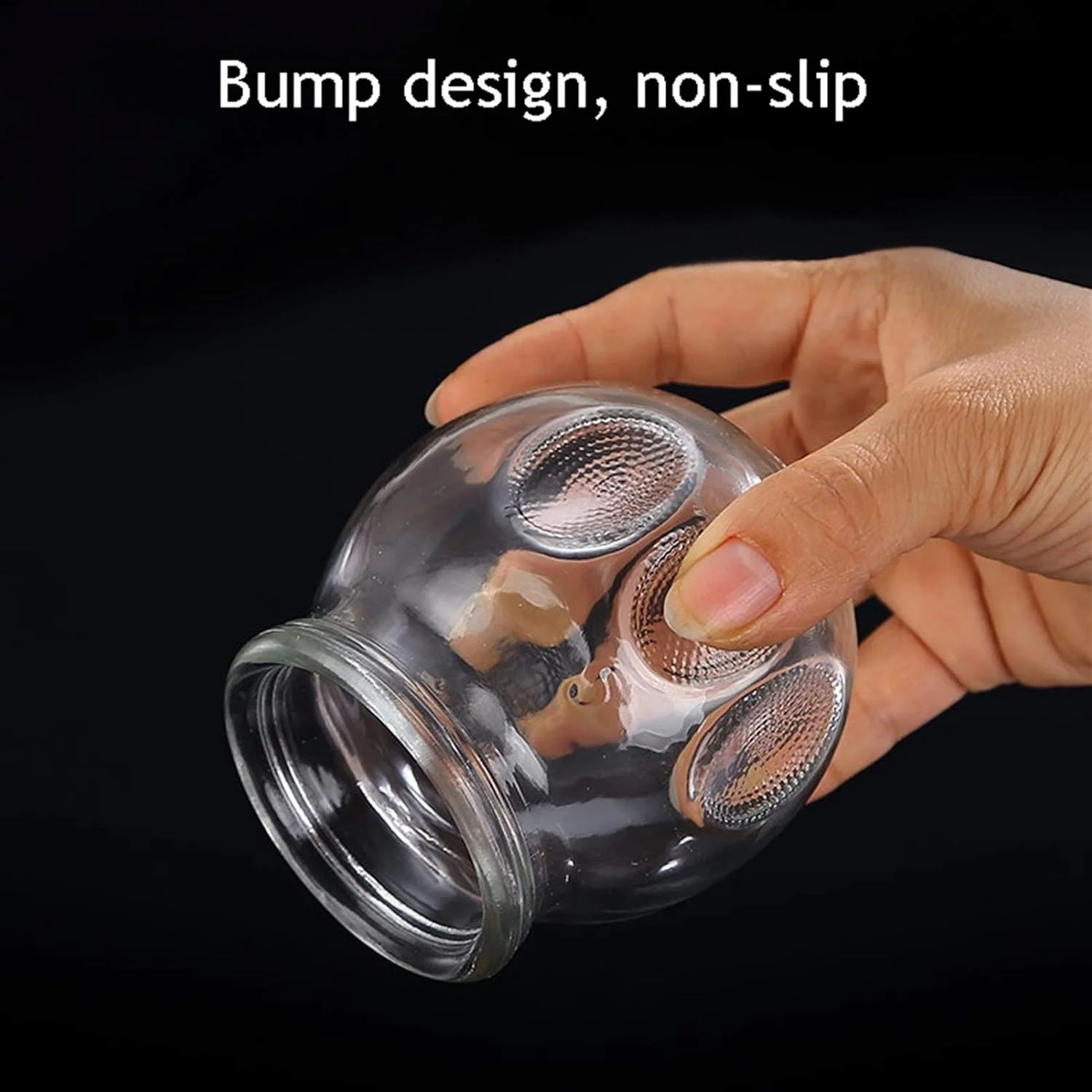 مجموعه ظروف حجامت شیشه ای آتش با سایزهای مختلف - مجموعه 12 عددی