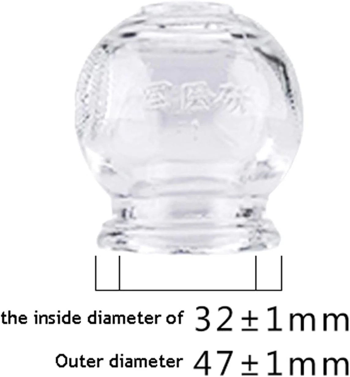 مجموعه ظروف حجامت شیشه ای آتش با سایزهای مختلف - 5 عدد