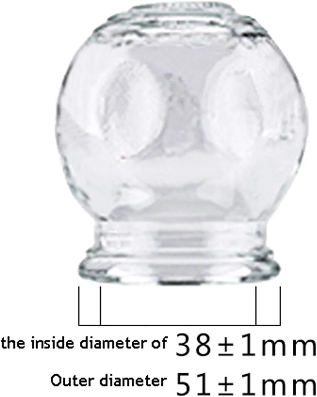 مجموعه ظروف حجامت شیشه ای آتش با سایزهای مختلف - 5 عدد