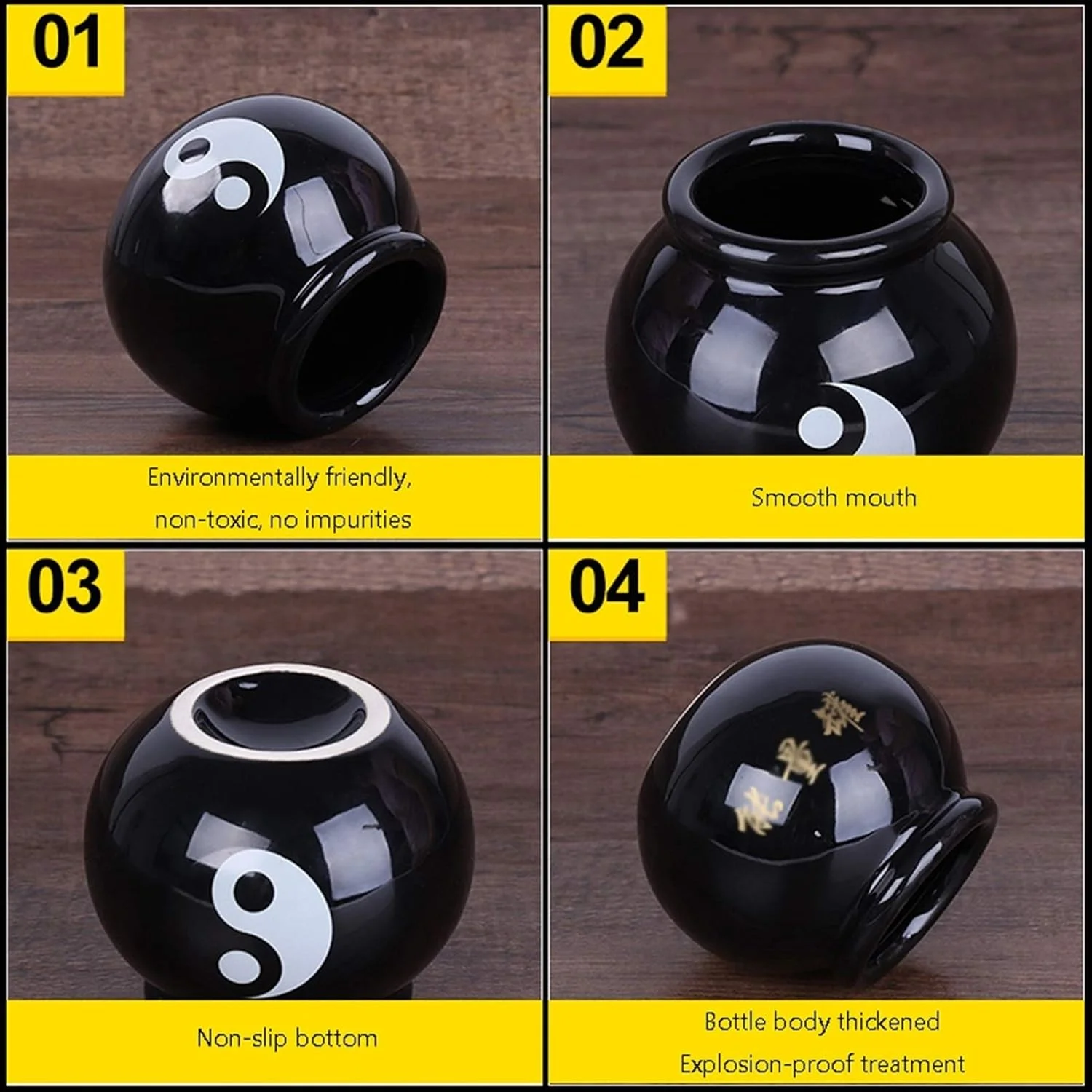 مجموعه ظروف حجامت، مجموعه حجامت، مجموعه حجامت چینی/ظروف حجامت آتش سرامیکی با/اندازه های مختلف/28 فنجان