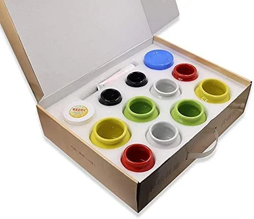 مجموعه حجامت ۱۰ تکه سرامیکی، مجموعه حجامت چینی، حجامت جاذب رطوبت برای استفاده در منزل، سالن زیبایی