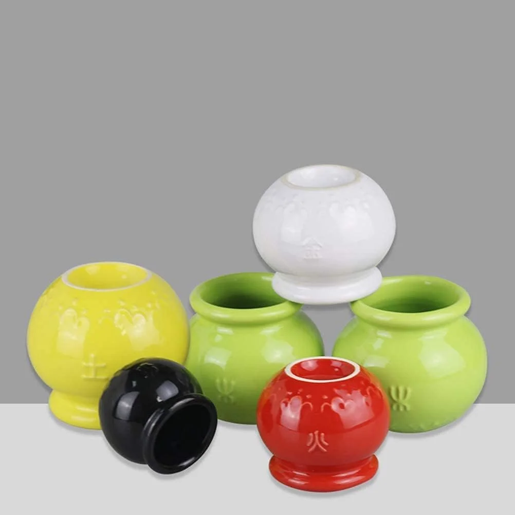 مجموعه حجامت ۱۰ تکه سرامیکی، مجموعه حجامت چینی، حجامت جاذب رطوبت برای استفاده در منزل، سالن زیبایی