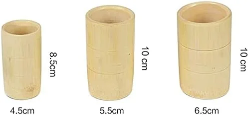 مجموعه فنجان حجامت بامبو، دستگاه حجامت برای کمر، پشت، گردن و سایر قسمت ها
