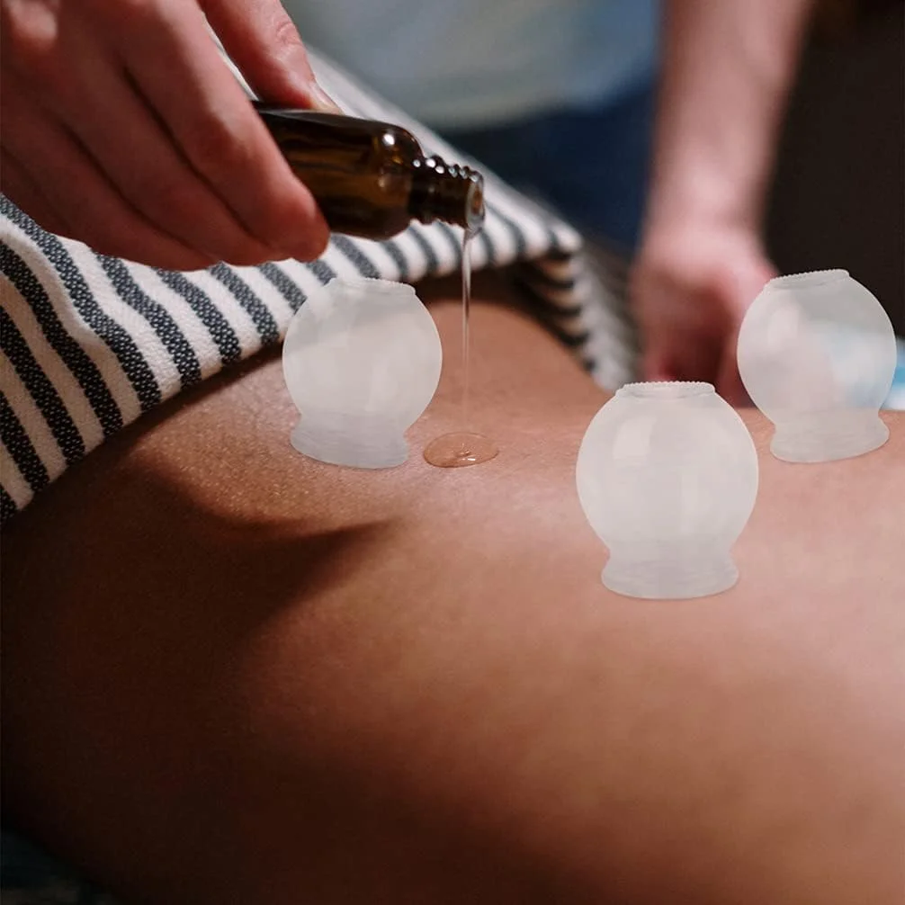 ست ۷ عددی لیوان حجامت شیشه ای، ابزار حجامت درمانی چینی برای متخصصان