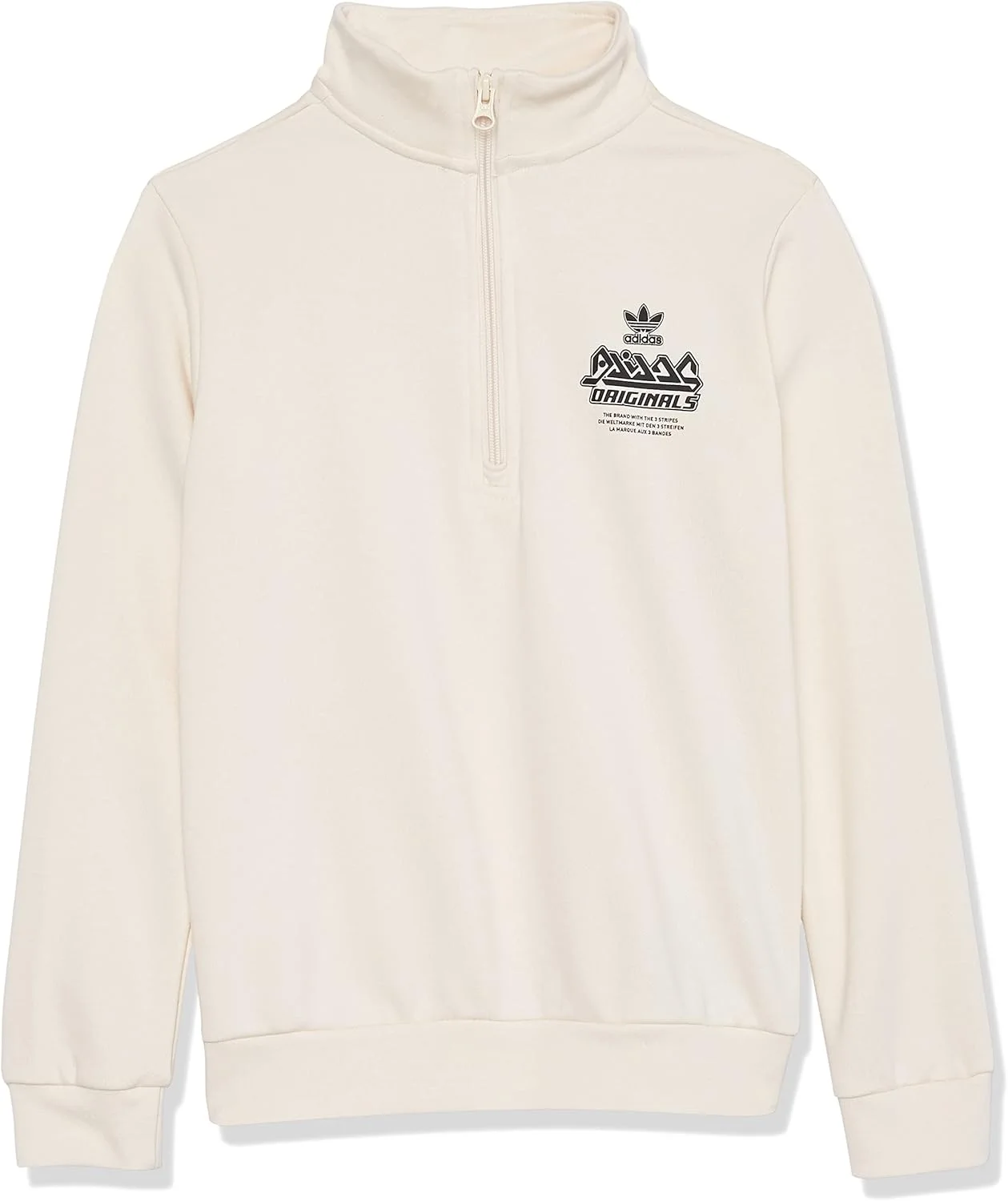 سویشرت نیم زیپ گرافیکی آدیداس اورجینالز بچگانه