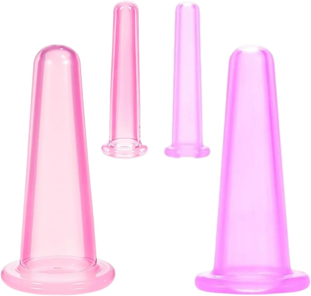 ست ۴ عددی فنجان ماساژ سیلیکونی، فنجان ضد سلولیت