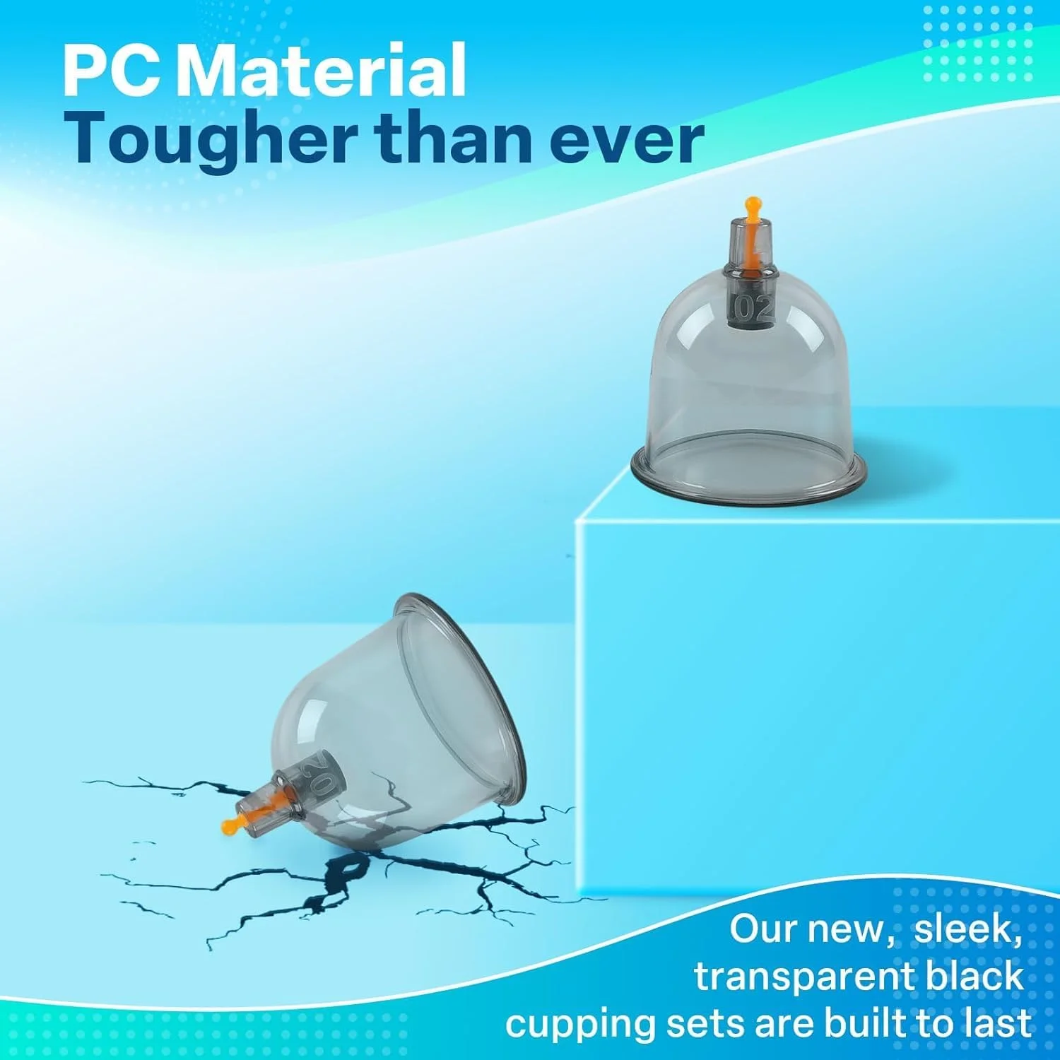 مجموعه بادکش درمانی، ماساژ پشت، تسکین درد، فیزیوتراپی، ابزار بادکش عضلات چینی با پمپ و فنجان های سیلیکونی خلاء برای کاهش سلولیت در خانه (32 فنجان)