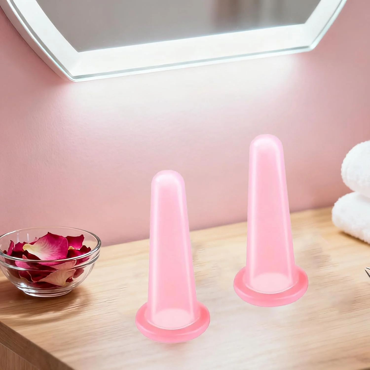 ست ۶ عددی کاپینگ صورت، کاپینگ صورت، ست صورت برای بادکش بدن، درمان مراقبت بهداشتی، کیت فنجان ماساژ خلاء صورتی برای گردن چشم پشت، ابزار زیبایی ضد پیری، رهاسازی فاسیا