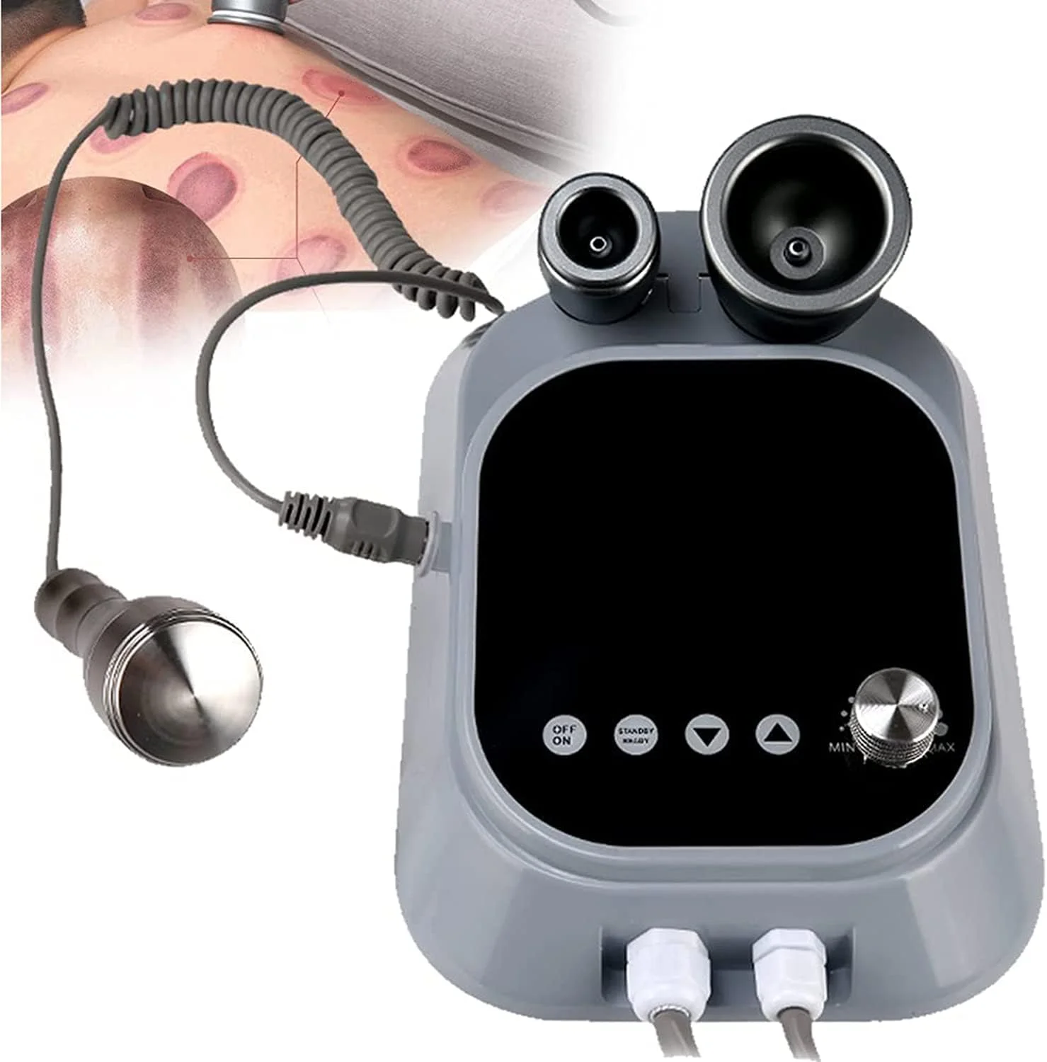 دستگاه کاپینگ الکتریکی، ابزار درمانی کاپینگ با قابلیت شارژ و 9 حالت ویبره، برای گردن درد، کاهش وزن، تسکین عضلات، ماساژ