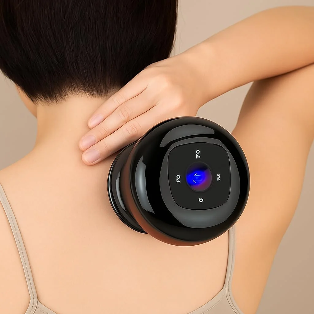 مجموعه فیتو الکتریکی حجامت، مکش با 6 سطح دما، مناسب برای پشت، شانه، گردن، دارای برد گوا شا، 6 دنده، متنوع